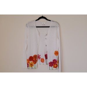 Susan Bristol Embroidered Cardigan